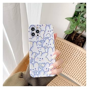 milky様/iPhonexsmax DSMYYXGS Retro Doodle Line Art Bunny Japanese Phone Case for
